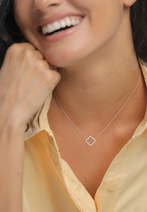 Produktbild Elli Kleeblatt (Zirkonia, 925er Sterling Silber, 40 cm)