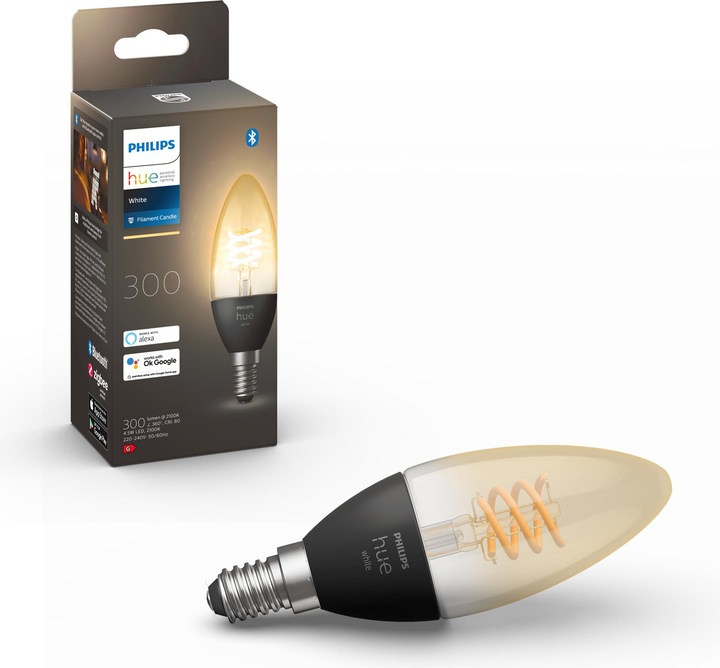 Actual product image Philips Hue White (E14, 4.50 W, 300 lm, 1 x, G)