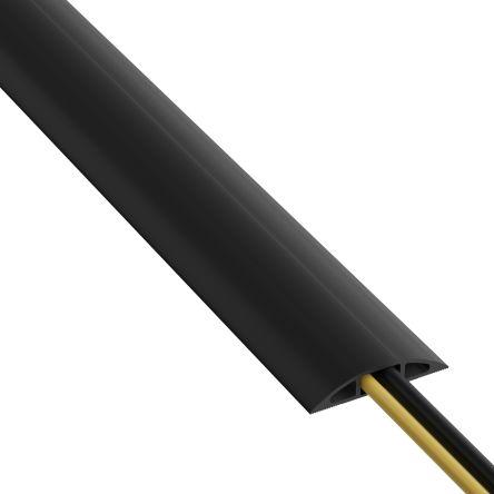 RS PRO Light Duty Black Floor Cable Cover (Kabelbrücke, 180 cm)