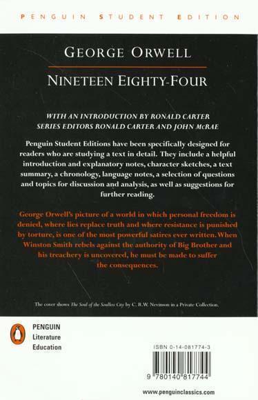 Image du produit Nineteen Eighty-Four (1984) (Anglais, George Orwell, 2000)