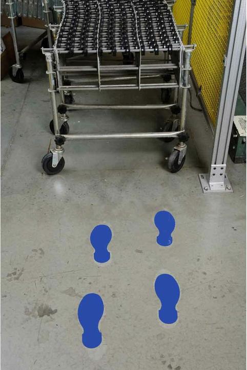 Actual product image Brady ToughStripe footprints