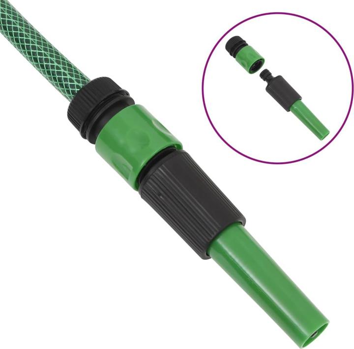 Produktbild vidaXL Gartenschlauch Grün 10 m PVC, Farbe: Grün, Material (10 m, 15.24 mm)