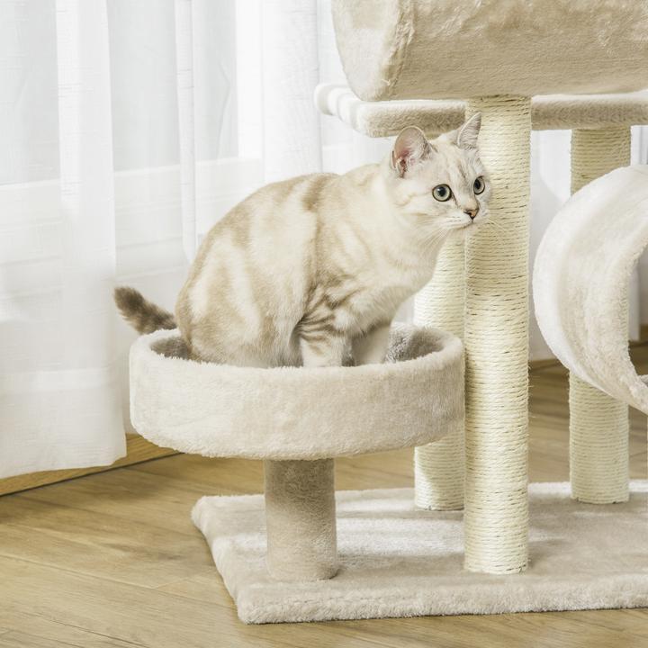 Actual product image PawHut Climbing tree (105 cm, Beige)