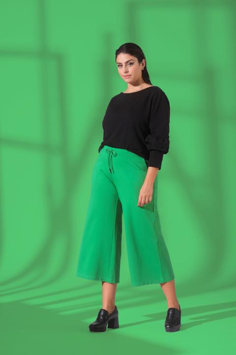 Produktbild Ulla Popken Sweatshirt, Rüschen, V-Ausschnitt, Langarm (50, 52)