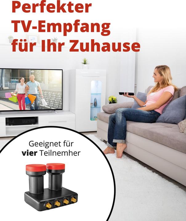 Immagine prodotto Megasat Convertitore d'antenna satellitare Diavolo (Quad LNB, 40mm)