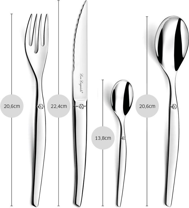 Immagine prodotto Lou laguiole Set di posate JET da 16 pezzi (16 pz., Set di posate)