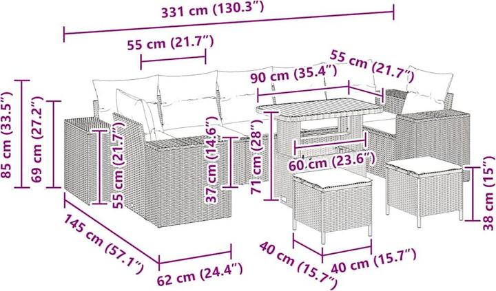 Produktbild vidaXL Miranda