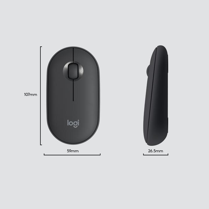 Image du produit Logitech Clavier et souris sans fil MK470, Graphite Sp., US (ING. Int., Sans fil)