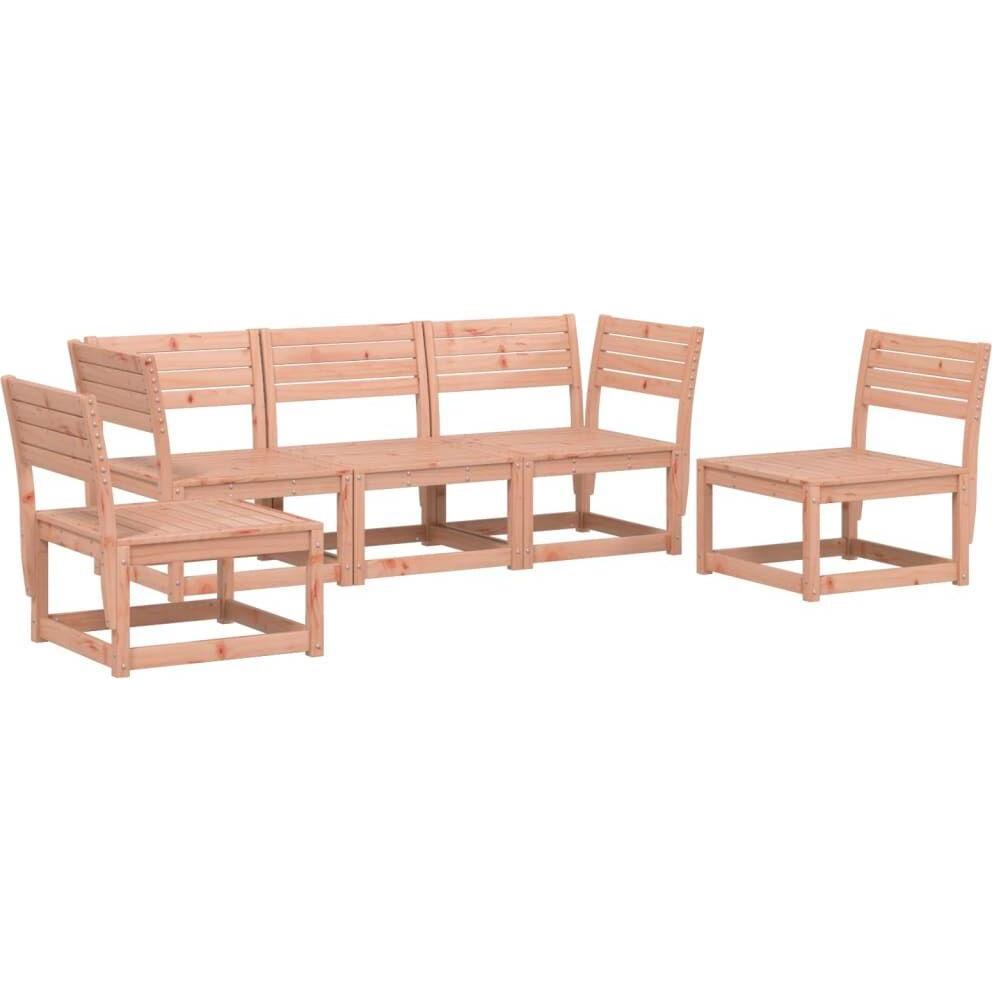 VidaXL, Gartenlounge, 5-tlg. Garten-Sofagarnitur Douglasie