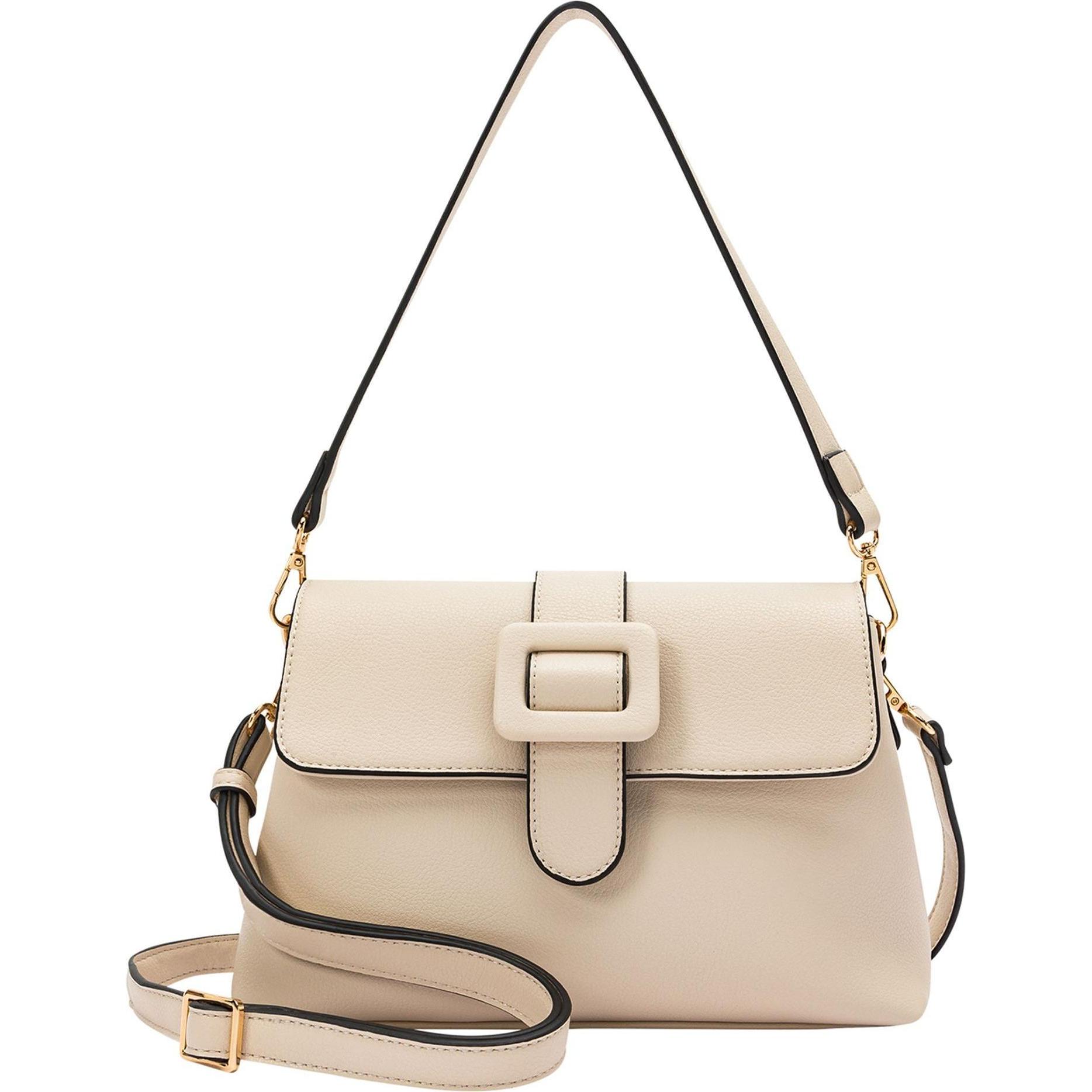 L.Credi, Handtasche, Onina Schultertasche 26 cm, Beige