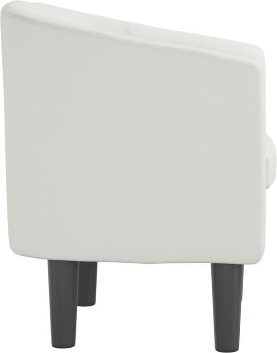 Produktbild VidaXL Clubsessel Weiss Kunstleder,Farbe: Weiss,Material
