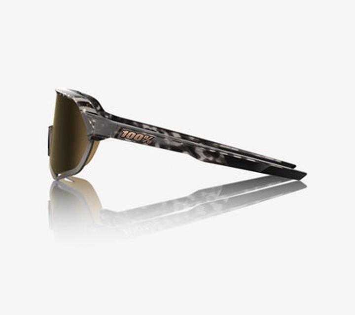 Actual product image 100% S2 (Gloss Black Havana, soft gold mirror)
