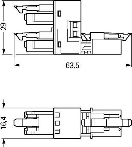 Produktbild Wago Netz-H-Verteiler Netz-Stecker