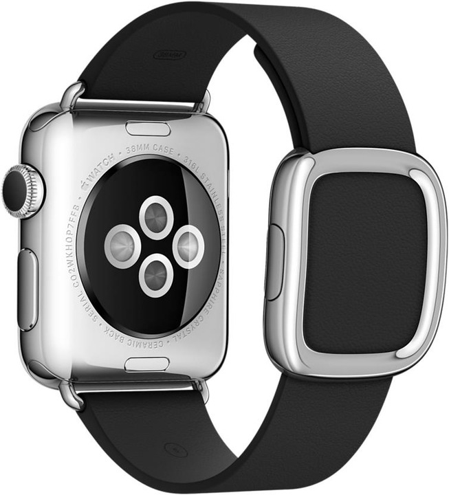 Produktbild Apple Modernes Lederarmband Medium (38 mm, Granada Leder, Smartwatch)