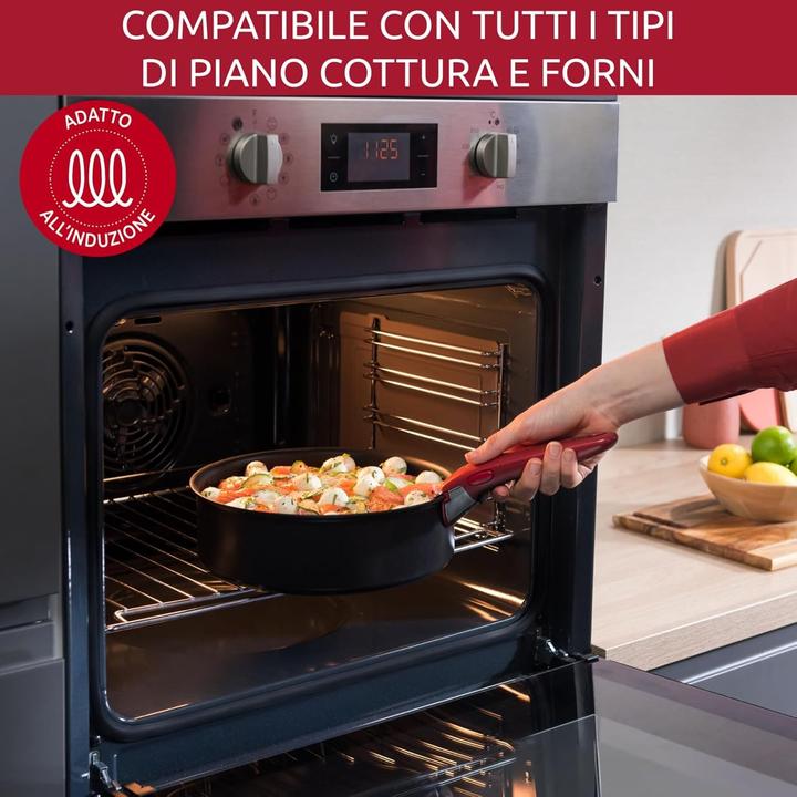 Immagine prodotto Lagostina Set pentole antiaderente versatile con manico removibile per tutte le fonti di calore (Casseruola con manico, Padella per friggere, Alluminio)