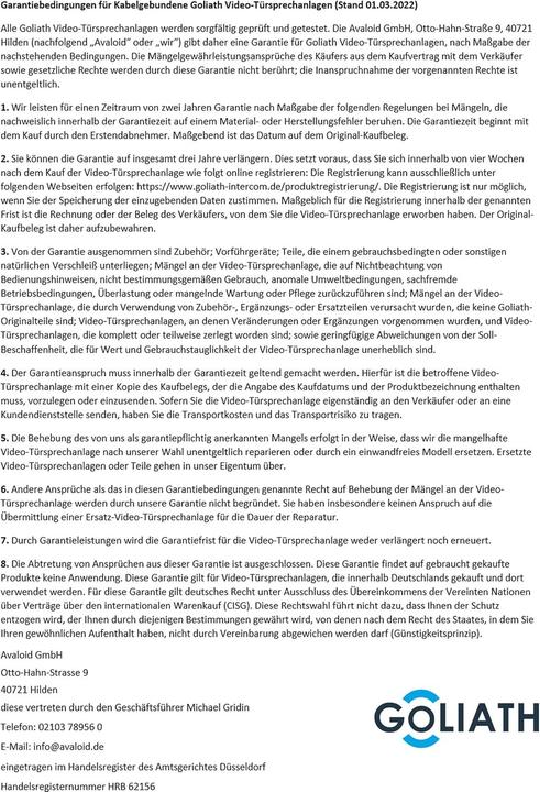 Image du produit Goliath Toys Interphone vidéo hybride Full-HD avec application et empreinte digitale