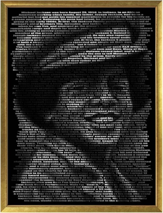 Produktbild Trenddeko Heine - Michael Jacksons Biographie (80 x 100 cm)