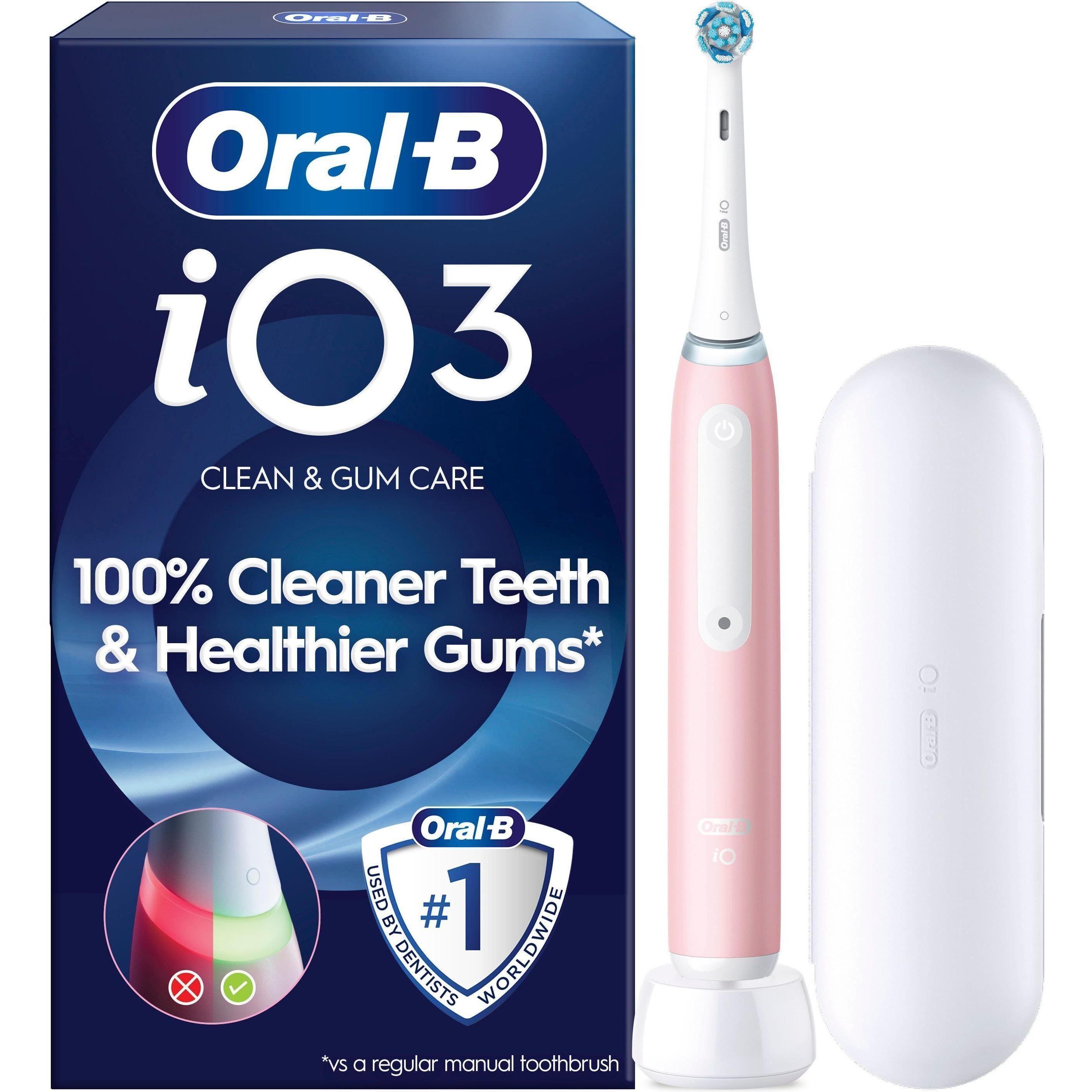Oral-B, Spazzolino elettrico, iO3 Electric toothbrush, pink with travel case