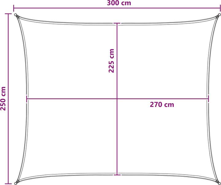 Produktbild vidaXL Sonnensegel (250 x 300 cm)