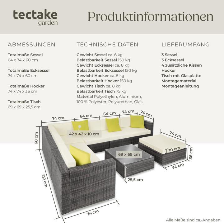 Produktbild tectake Marbella