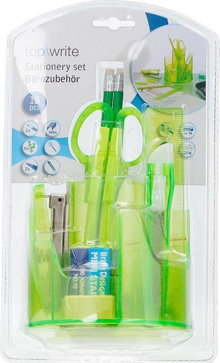 Image du produit Topwrite - Schreibtisch-Werkzeugkasten 13-teilig (grün)