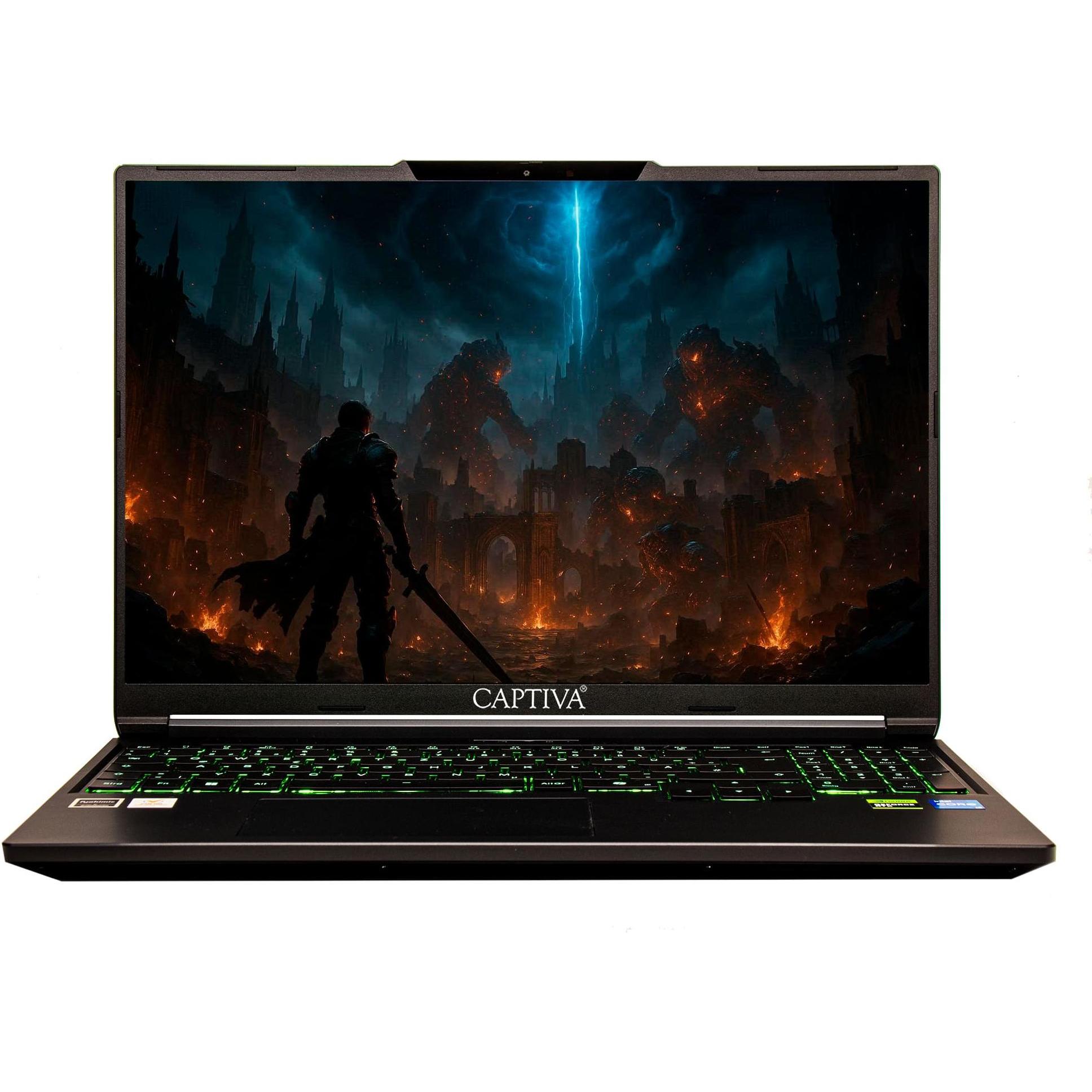 Captiva Highend Gaming I94-238 (16", 1000 GB, 32 GB, DE, Intel Core i7-14650HX), Notebook, Nero