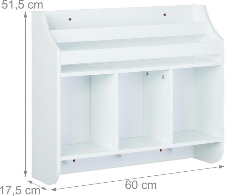 Actual product image Relaxdays Children's shelf (60 x 17.50 x 51.50 cm)