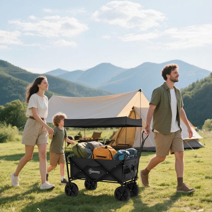 Produktbild Outsunny Bollerwagen mit Sonnendach