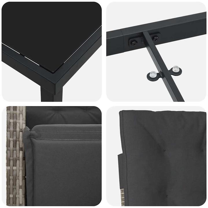 Actual product image vidaXL Garden dining set (80 cm)