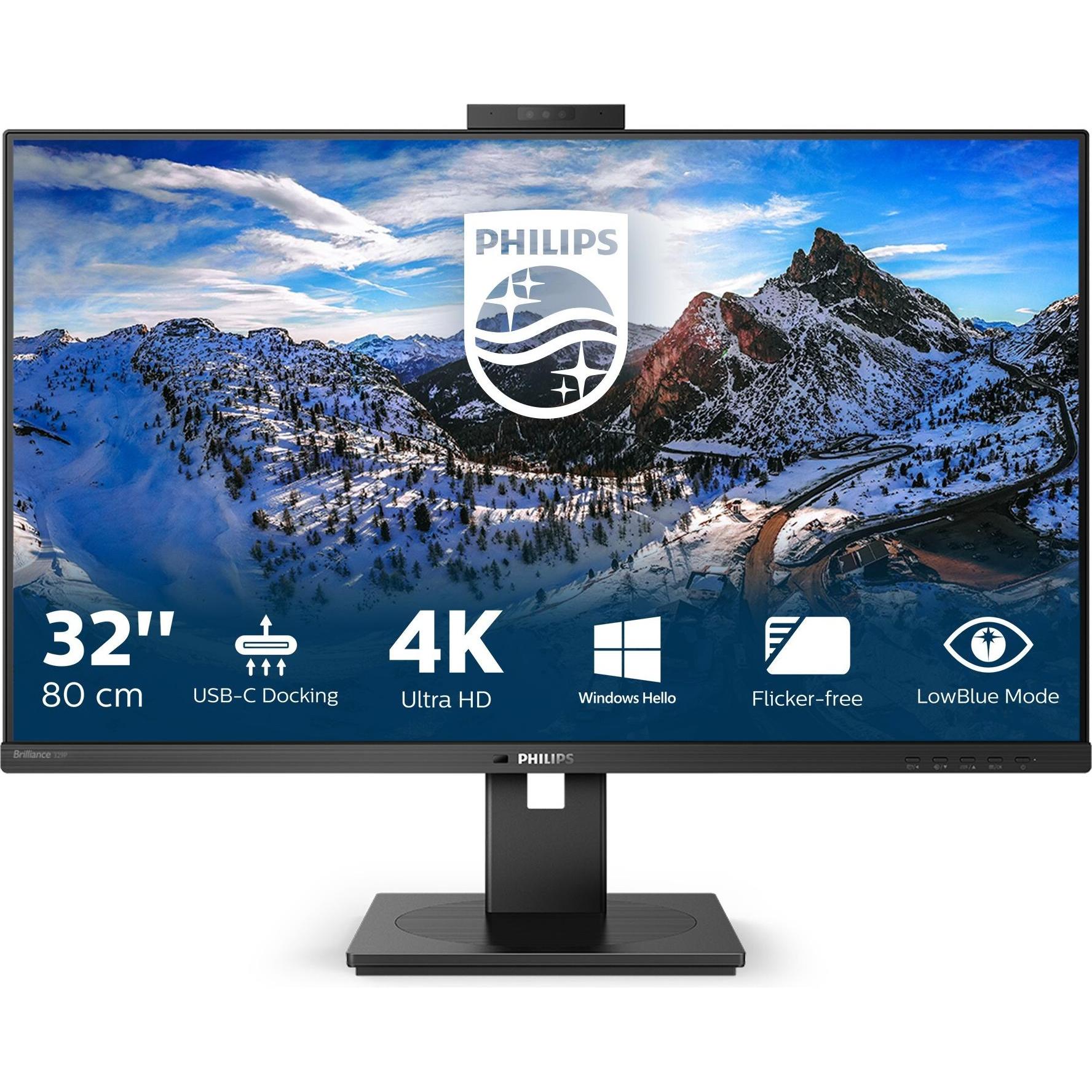Philips 329P1H/00 (3840 x 2160 Pixel, 31.50"), Monitor, Schwarz