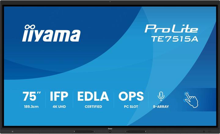 iiyama LFD ProLite TE7515A-B1AG (3840 x 2160 Pixel, 75")