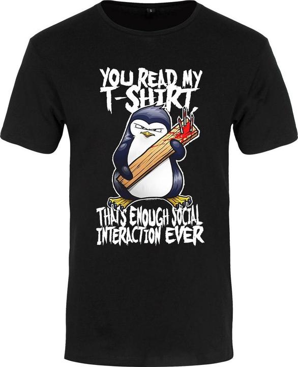 Produktbild Psycho Penguin You Read My Tshirt That's Enough Tshirt (XL)