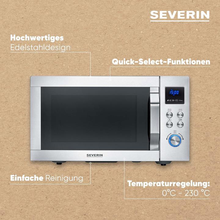 Produktbild Severin Mikrowelle mit Heissluft und Grillfunktion, 4-in-1 mit Air Fry Funktion (25 l)