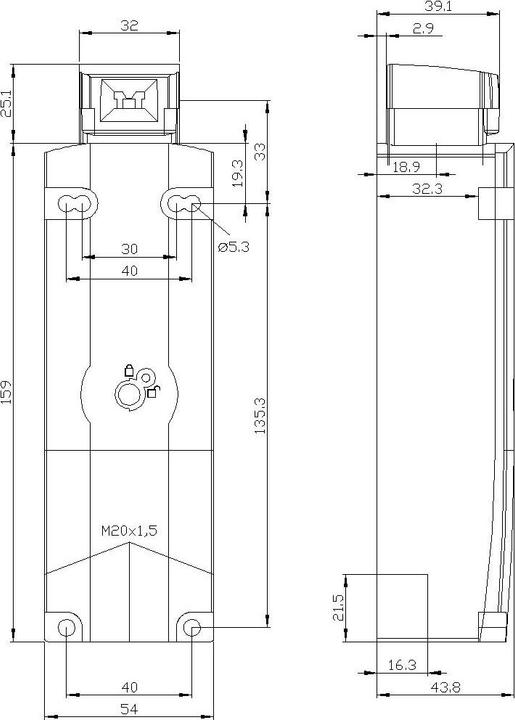 Image du produit Siemens Verrouillage solénoïde 1S 2Ö 24VDC
