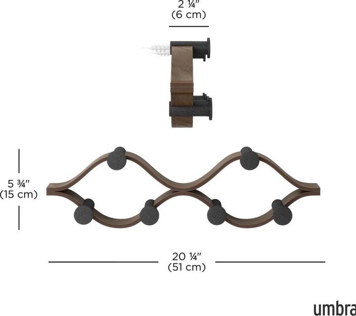 Immagine prodotto Umbra Gruppo 6 Ganci Blk/Wal