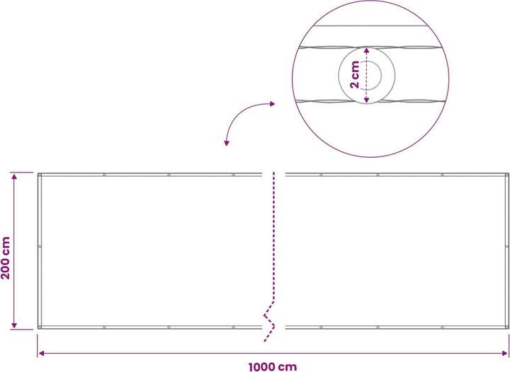 Produktbild vidaXL Balkonsichtschutz