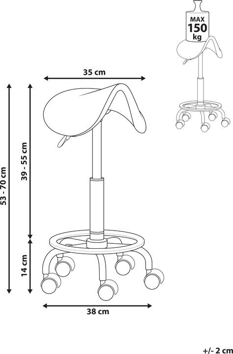 Produktbild Beliani Dumont (53 - 70 cm)