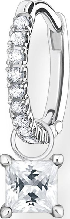 Actual product image Thomas Sabo Single Creole with White Stones Silver (925 silver)
