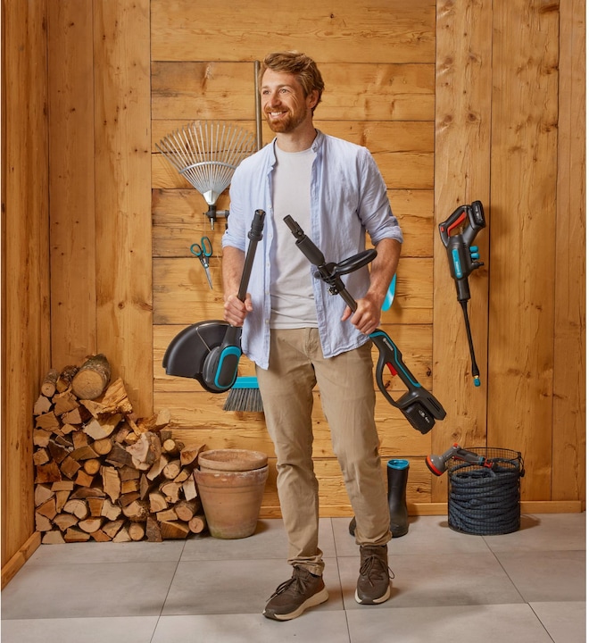 Immagine prodotto Gardena Tagliabordi a batteria PowerTrim 30/18V P4A set pronto all'uso (Filo di taglio)