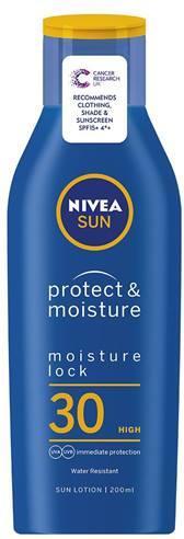 NIVEA Protect & Moisture Lotion SPF 30 (Sonnenlotion, SPF 30, 200 ml)