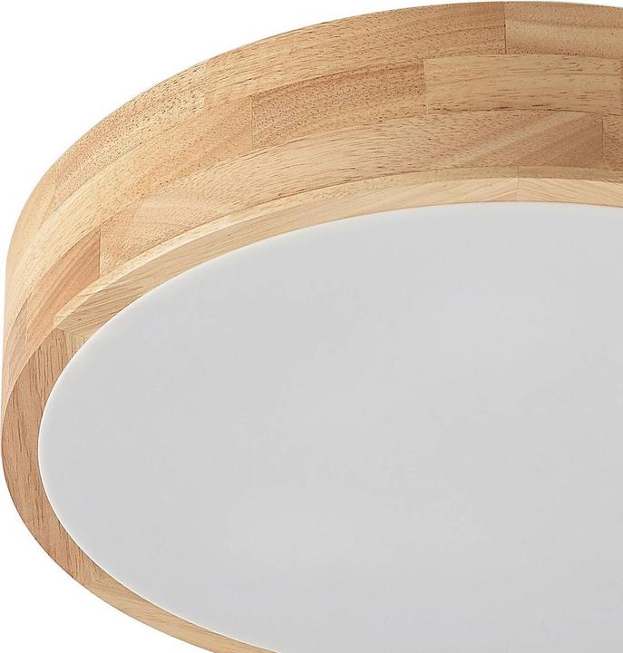 Actual product image Lindby Tanju ceiling light, oak wood, Ø 40 cm (E27)