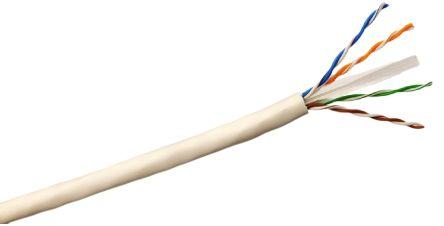 RS PRO Câble cat 6 Sans connecteur, U/UTP, gaine LSZH Bla (U/UTP, CAT6, 100 m)