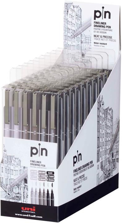 Immagine prodotto Uni-ball Pin Fineliner (Nero, 6 x)