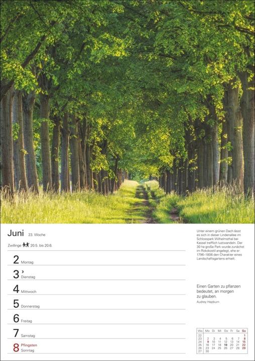 Produktbild Deutschland Wochenplaner 2025 - 53 Blatt mit Zitaten und Wochenchronik (Harter Einband, Deutsch)