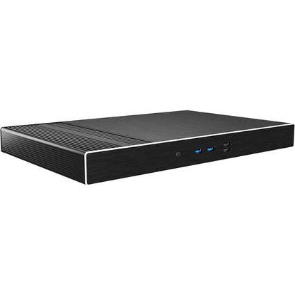 Akasa Galileo TU2 Plus MKII, Mini-ITX-Gehäuse - schwarz (Mini-ITX), PC Gehäuse, Schwarz