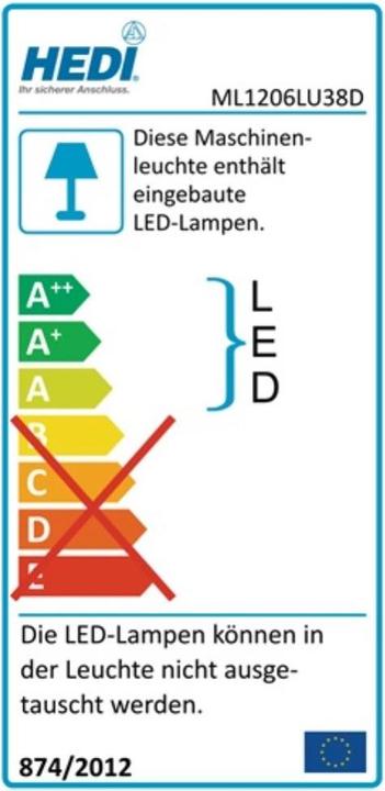 Energy Label Hedi Work/machine light (550 lm)