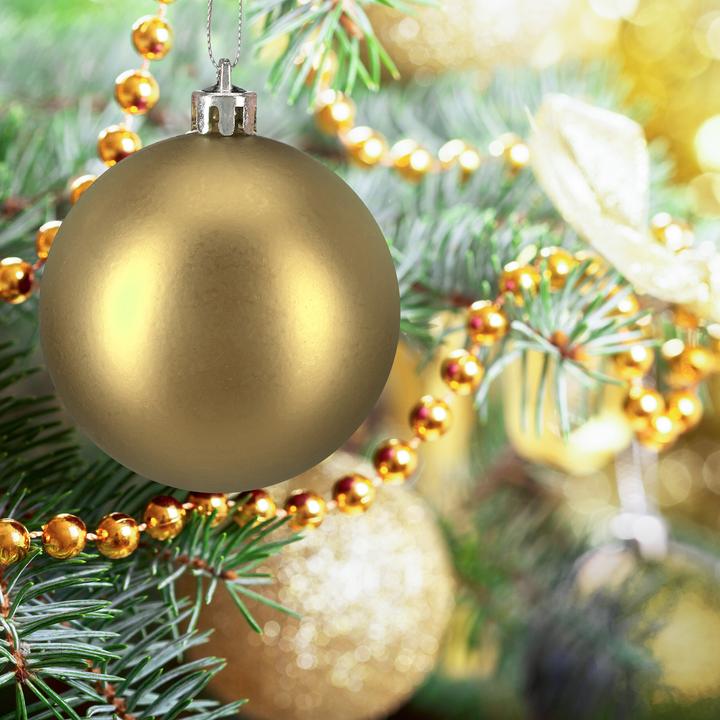 Actual product image Relaxdays - Weihnachtskugeln 50er Set, Gold/ Silber (50 -part)
