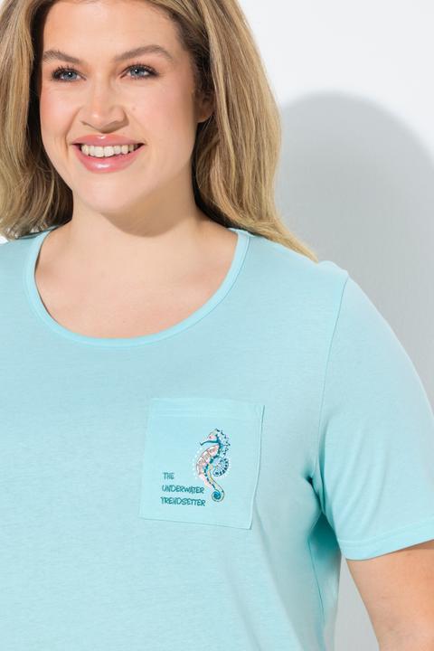 Produktbild Ulla Popken Pyjama, Seepferdchen, Rundhals, Halbarm (46, 48)