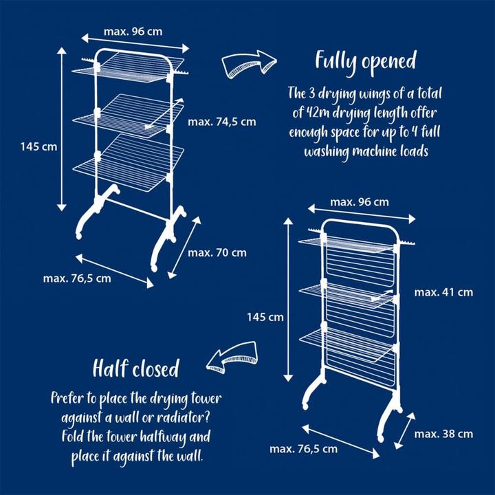 Produktbild Leifheit Turmtrockner Comfort Tower 420 (42 m)