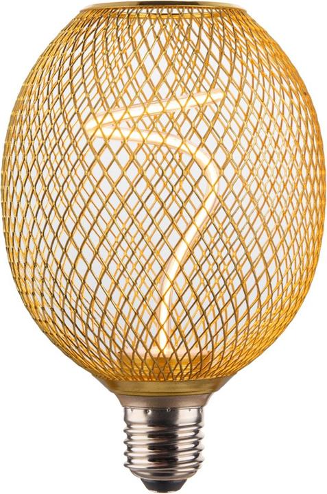 Hama LED-Gloeidraadlamp E27 Mesh Amber Helder Extra Warm White DIMB. (E27, 1x)